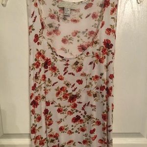 Plus Floral Tank